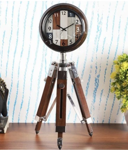 Antico orologio legno con - antico,