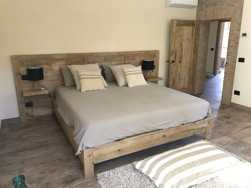 Letto misura legno - letto, su