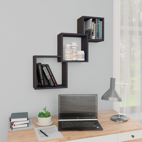 Mensole muro cubiche grigie - muro,