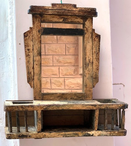 Antico legno specchio - antico, in